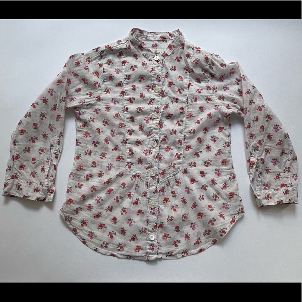 Hartford Girls’ Floral Button-down Shirt